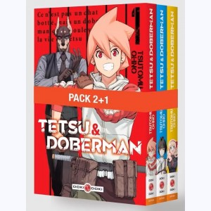 Tetsu & Doberman : Tome 1 à 3, Pack Découverte : 