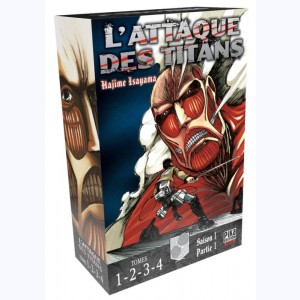 L'Attaque des Titans : Tome (1 à 4), Coffret